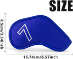 Montela Golf Iron Covers, Golf Iron Head Covers Leather Golf Iron Covers Set - Image 5