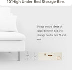 StorageWorks Under Bed Storage Bins, 90L Clothes Organizer - Image 8