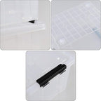 Set of 4 34 L Stackable Plastic Storage Bins - Image 3