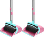Broom and Dustpan Set, 52-in Long Adjustable Handle Broom Dustpan Combo by NACENA