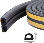 Weather Stripping Seal Strip Tape, Doors Windows Frame Self Adhesive D Type - Image 2