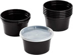 Karat [12oz - 240 ct Black PP Injection Molded Round Deli Containers - Image 8