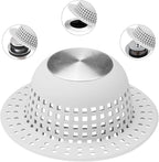 Shower Drain Hair Catcher, Bathtub Drain Cover Foldable Silicone Shower & Tub by SayGoodbyetoHairClogging