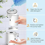 Automatic Foaming Soap Dispenser, 6 Level Adjustable Foam, Wall Mount Soap - Image 4