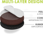 GorillaPads 1 Inch Non-Slip Furniture Pads/Gripper Feet Skids Self Adhesive - Image 5