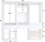 Unikito 75” Modular Closet System, Freestanding Closet Organizer - Image 7