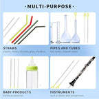Straw Cleaner Brush Set – 10 Inch, 5 Sizes Nylon Bristles – Heavy-Duty - Image 8