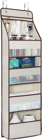 Univivi 5-Shelf Fabric Door Storage Over Door Hanging Organizer by Univivi