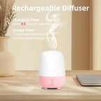 Cordless Essential Oil Diffuser 150ML, Rechargeable Battery, 7H Runtime - Image 2