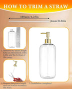 6 Pack Gold Soap Dispenser Pump, Top Replacement - Image 3