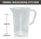 Plastic Graduated Measuring and Mixing Pitcher - 1000ml Plastic Graduated - Image 2