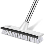 SetSail Floor Scrub Brush with 51-Inch Long Adjustable Handle 2 in 1 Scrape by SetSail