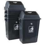 13 Gallon Swing Top Garbage Can, Plastic Waste Bin by Parlynies