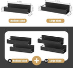 Cosy Family 4-Pack Strong Magnetic Metal Spice Rack Organizer - Image 7