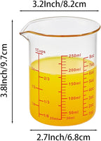 Ackers Glass Measuring Cup 1 Cup, 8oz Borosilicate Liquid Measuring Cup - Image 7