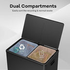 GarveeHome Step Dual Trash Can, 60L/16 Gallon Recycle Bins - Image 4