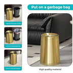 8L / 2.1Gal Gold Brushed Stainless Steel Trash Can - Image 6