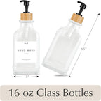 Emerson Essentials Soap Dispenser, Dish Soap Dispenser, Soap Bottle Bathroom Set - Image 2