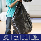 Teivio 55-60 Gallon Black Trash Bags | 170 Bags Extra Large Multi-Use Heavy - Image 4