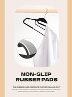 HOUSE DAY Heavy Duty Plastic Hangers 100 Pack, Non Slip Hangers - Image 4