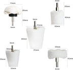 Polishing Pad Buffing Wheel Kit White Flannelette 5 Pack, Polisher Tools Fit - Image 4