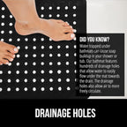 GORILLA GRIP Patented Square Shower Stall Mat, Small Bathtub Floor Mats - Image 4