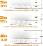 39.37 Ft Door Weather Stripping Door Seal Strip Tape, Silicone Door Draft - Image 2