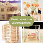 1/2 x 17.5 Inch 25 PCS Dowel Rods Wood Sticks Wooden Dowel Rods - Image 5
