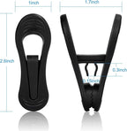 Tinfol 50pc Plastic Coat Hanger Clips - Image 3