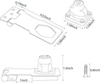Alise Keyed Hasp Lock, 4 Inch Safety Packlock Clasp Hasp Lock Latch - Image 4