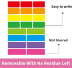 STARLIBOO Removable Labels, Removable Colored Labels Stickers, Self-Adhesive - Image 3