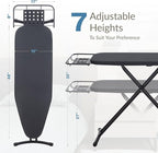 Ironing Board 48" x 15" with Retractable Iron Rest, RAINHOL Heavy Duty Full - Image 3