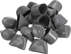 uxcell 20pcs Rubber End Caps 32mm ID Vinyl Cap Cover Screw Protectors Dark Grey - Image 4