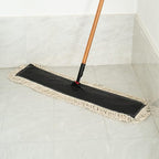 Matthew Cleaning 24'' High Strength Disposable Dust Mop Cotton Cut-end Yarn Mop - Image 6