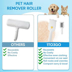 Pet Hair Remover Roller Compact Cat/Dog Hair Remover Deep Clean Convenient to - Image 3