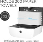 Paper Towel Dispenser Wall Mount, Adhesive No Drilling Multifold Trifold Cfold - Image 2