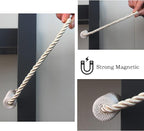 Magnetic Curtain Tiebacks 4 Pack Beige Curtain Rope Tieback Curtain Holders - Image 5