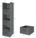 MAX Houser 6 Tier Shelf Hanging Closet Organizer, Closet Hanging Shelf - Image 3
