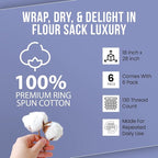 WHITEWRAP Flour Sack Towels| Tea Towel - Image 7