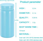 Mini Thermos Cute Water Bottle - 7 oz Tiny Insulated Vacuum 18/10 Stainless - Image 2