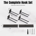 Garage Garden Tool Organizer Wall Mount, Heavy Duty Garage Tool Storage Rack 32 - Image 2