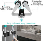 3-H Broom Hanger, Mop Holder Wall Mount 50 Pack, Broom Holder Wall Mount - Image 4