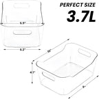 Clear Plastic Storage Bins, Refrigerator, Organizer Bins - Image 2