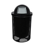 COATEDOUTDOORFURNITURE RDT-P-BLK Heavy Duty Round Trash Receptacle by CoatedOutdoorFurniture
