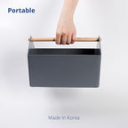 BLUE GINKGO Medium Storage Basket – Plastic Caddy - Image 5