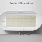 Bathtub Mat Non Slip Silicone Foldable Extra Long Tub Mat Strong Suction Cups & - Image 5
