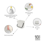 Brabantia Sort & Go Food Trash Can Small Countertop Kitchen Compost Caddy - Image 2