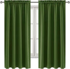 DWCN Olive Green Room Darkening Blackout Curtains - Image 9
