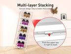Kuject XX-Large Shoe Storage Boxes Organizers Clear Plastic Stackable 12 Pack - Image 4