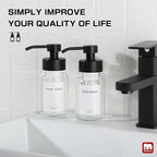 GMISUN Foam Soap Dispenser, 2 Pack 8.5 fl oz / 250 ml Clear Glass Soap Dispenser - Image 6